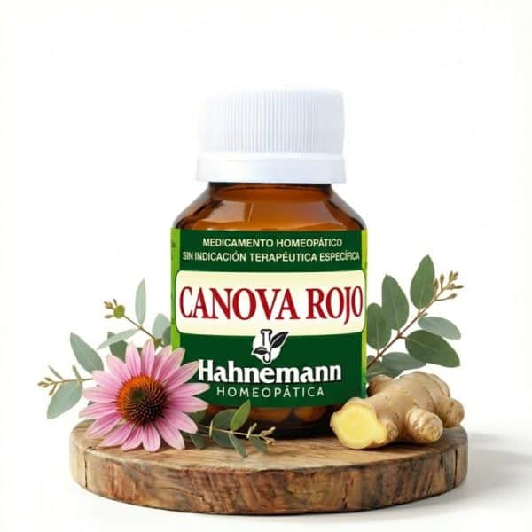 Canova Rojo homeopático Hahnemann para gripe resfrío y defensas con equinácea y uña de gato