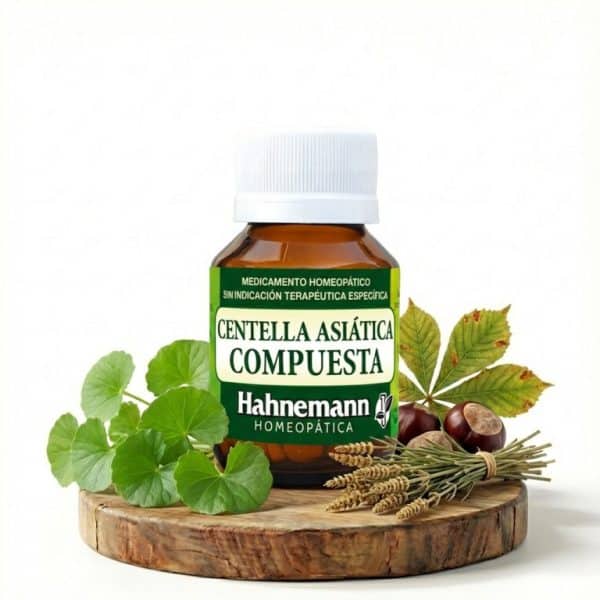 Centella Asiática Compuesta Hahnemann tabletas circulación celulitis piernas pesadas