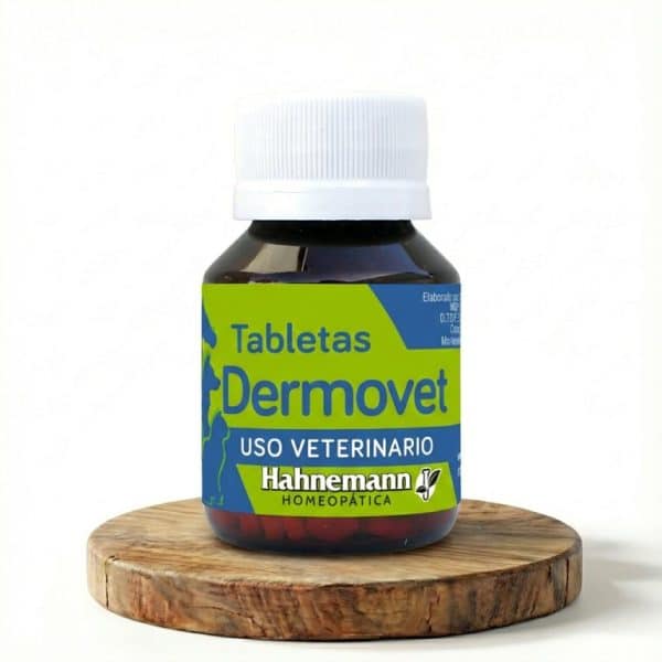 Dermovet soporte dérmico homeopático para perros y gatos con dermatitis 90 tabletas