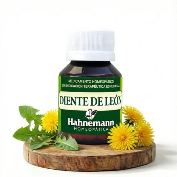 Diente de León homeopático Hahnemann tabletas Taraxacum officinale depurador natural