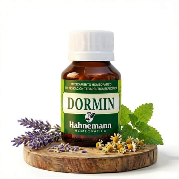 Dormin homeopático para dormir con valeriana pasiflora manzanilla y melissa Hahnemann