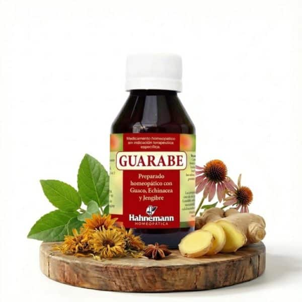 Guarabe jarabe natural para la tos con guaco echinácea y jengibre Hahnemann