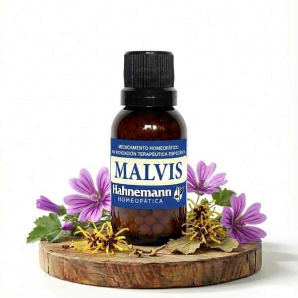 Malvis Hahnemann glóbulos homeopáticos para hemorroides y colon irritable con malva y caléndula